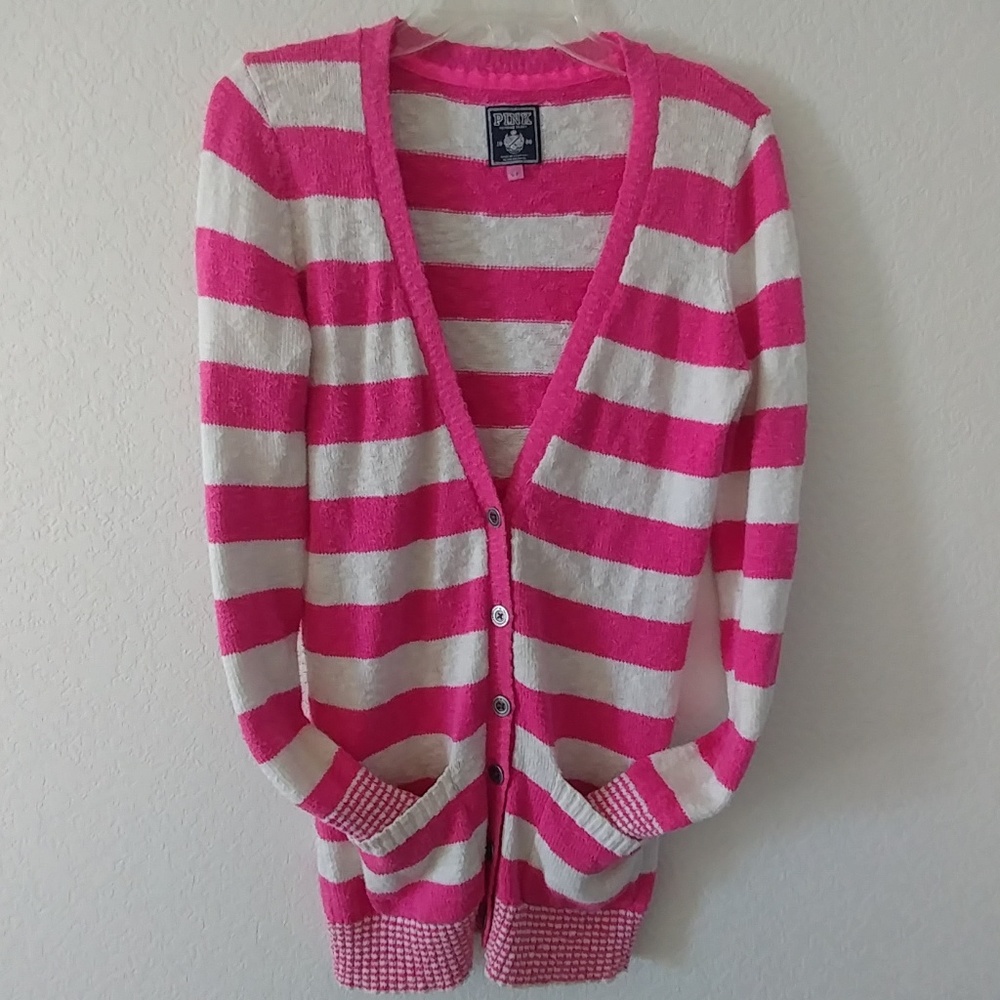 Victoria's Secret Pink Stripped cardigan